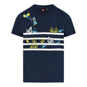 LEGO T-shirt Sharks DONKERBLAUW (LWTAYLOR 310 - Maat 104)