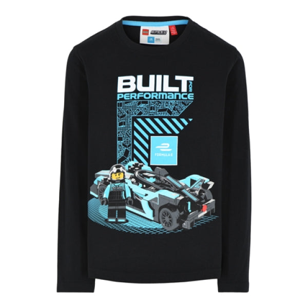 LEGO T-shirt Speed Champions ZWART (M12010157 - Maat 104)