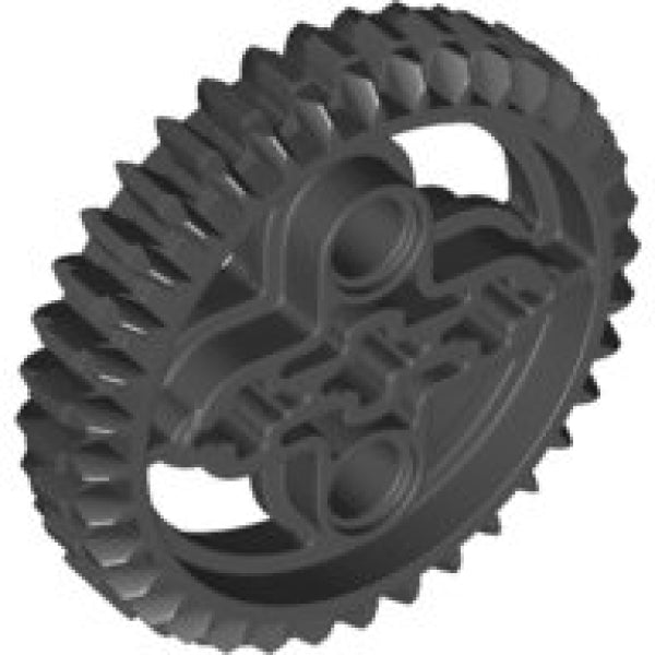 LEGO Tandwiel 36 Dubbel ZWART