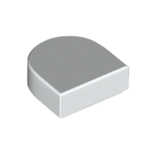 LEGO Tegel 1x1 Halfrond WIT (100 stuks)