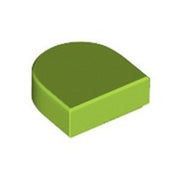 LEGO Tegel 1x1 Halfrond LIMEGROEN (100 stuks)