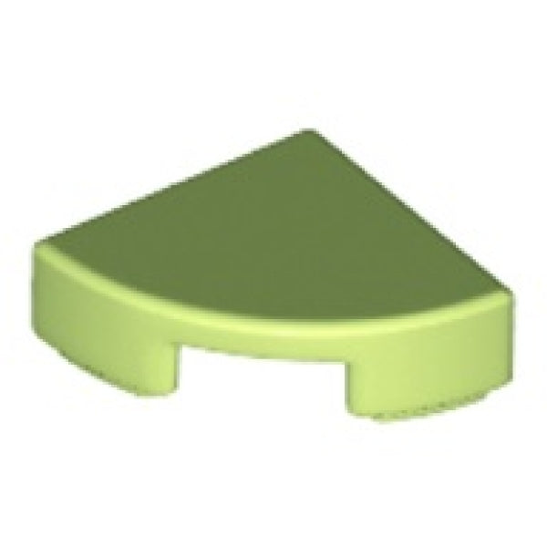 LEGO Tegel 1x1 Kwart Rond LENTEGROEN (100 stuks)