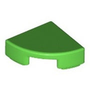 LEGO Tegel 1x1 Kwart Rond HELDERGROEN (100 stuks)