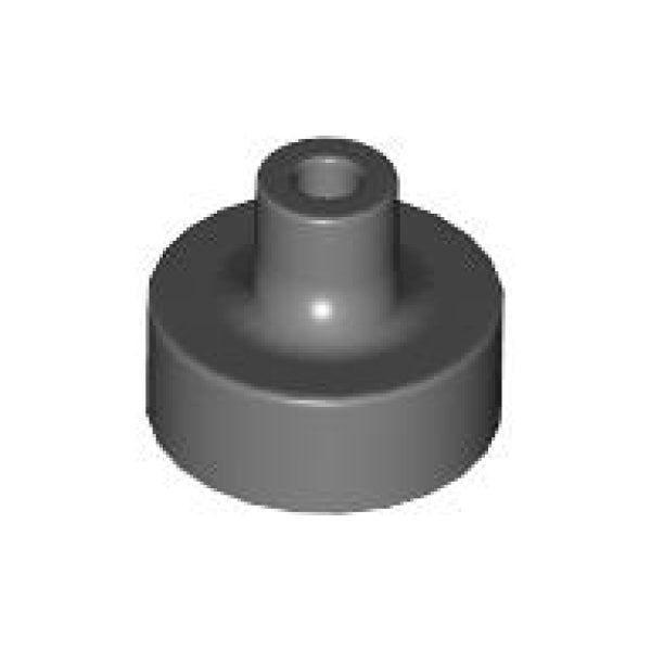 LEGO Tegel 1x1 Rond Staaf Pinhouder DONKERGRIJS (100 stuks)