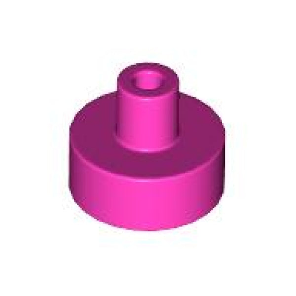 LEGO Tegel 1x1 Rond Staaf Pinhouder DONKERROZE (100 stuks)