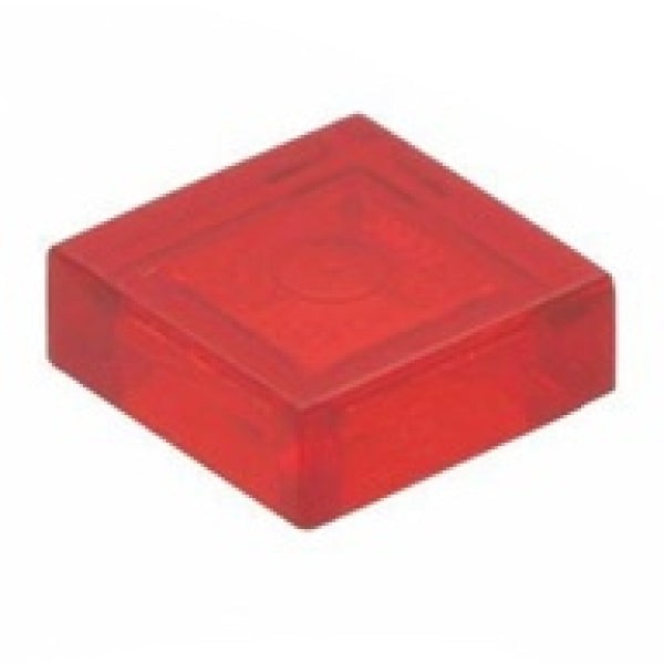 LEGO Tegel 1x1 TRANSPARANT ROOD (100 stuks)