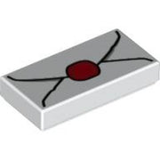 LEGO Tegel 1x2 Envelop WIT (10 stuks)