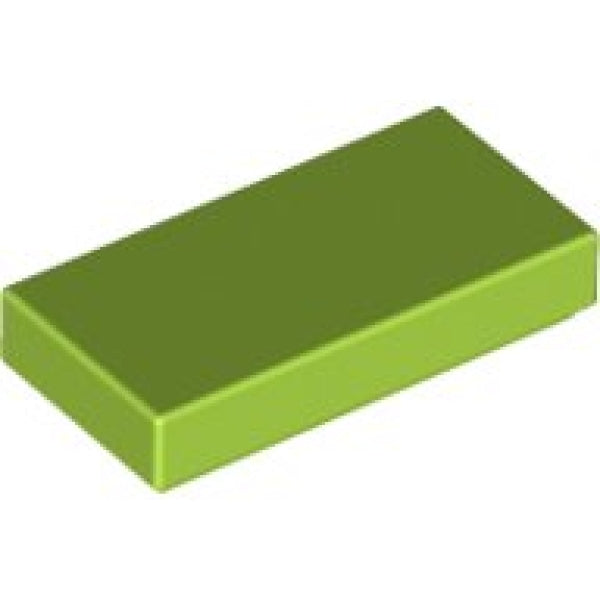 LEGO Tegel 1x2 LIMEGROEN (100 stuks)