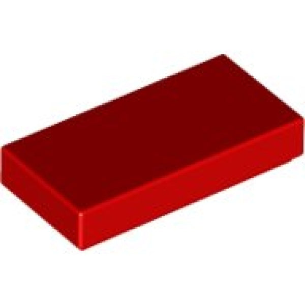 LEGO Tegel 1x2 ROOD (100 stuks)