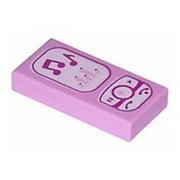LEGO Tegel 1x2 Smartphone LICHTROZE (10 stuks)