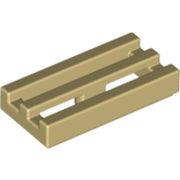 LEGO Tegel 1x2 met Grill BEIGE (100 stuks)