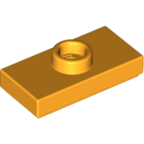 LEGO Plaat 1x2 met Nop OKERGEEL (100 stuks)
