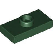 LEGO Plaat 1x2 met Nop DONKERGROEN (100 stuks)