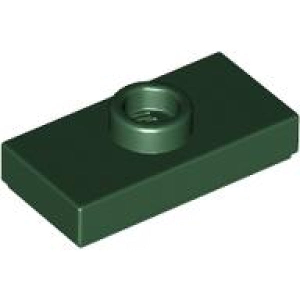LEGO Plaat 1x2 met Nop DONKERGROEN (100 stuks)