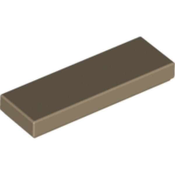 LEGO Tegel 1x3 DONKERBEIGE (100 stuks)