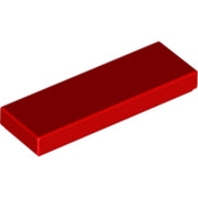 LEGO Tegel 1x3 ROOD (100 stuks)