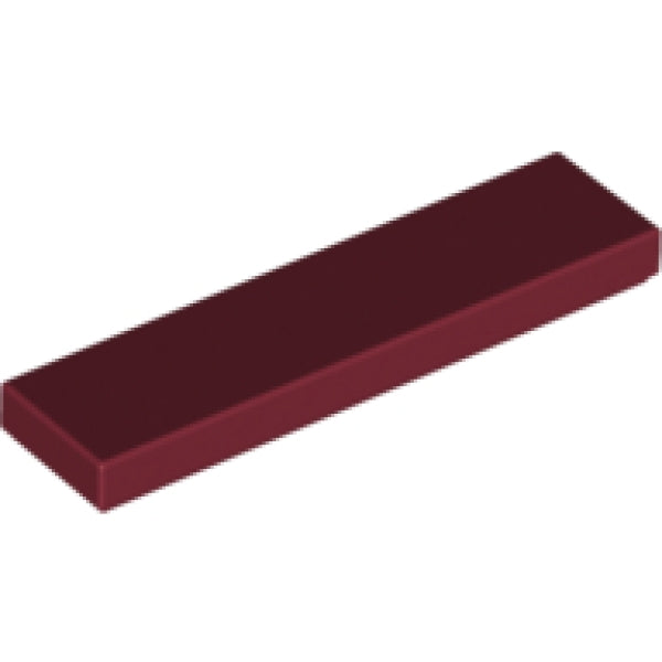 LEGO Tegel 1x4 DONKERROOD (100 stuks)