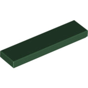 LEGO Tegel 1x4 DONKERGROEN (100 stuks)