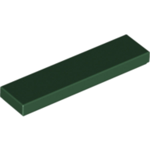 LEGO Tegel 1x4 DONKERGROEN (100 stuks)