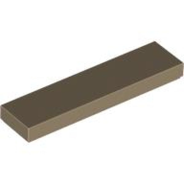 LEGO Tegel 1x4 DONKERBEIGE (100 stuks)