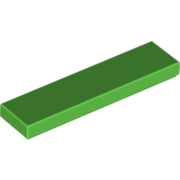 LEGO Tegel 1x4 HELDERGROEN (100 stuks)