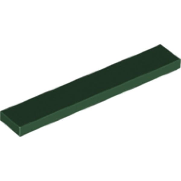 LEGO Tegel 1x6 DONKERGROEN (100 stuks)