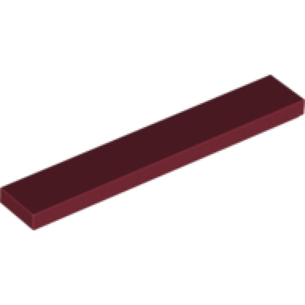 LEGO Tegel 1x6 DONKERROOD (100 stuks)
