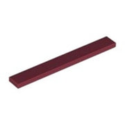 LEGO Tegel 1x8 DONKERROOD (100 stuks)