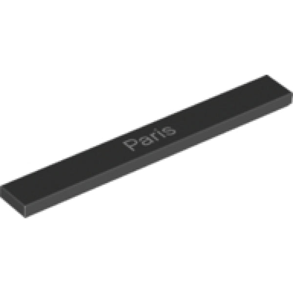 LEGO Tegel 1x8 Paris BLACK