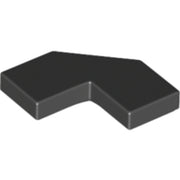 LEGO Tegel 2x2 Hoek ZWART (100 stuks)
