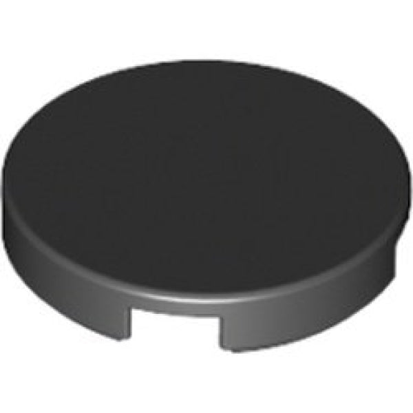 LEGO Tegel Rond 2x2 ZWART (100 stuks)