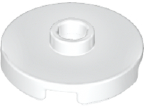 LEGO Tegel Rond 2x2 met Nop WIT (100 stuks)
