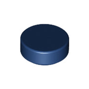LEGO Tegel Rond 1x1 DONKERBLAUW (100 stuks)