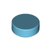 LEGO Tegel Rond 1x1 AZUURBLAUW (100 stuks)