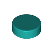 LEGO Tegel Rond 1x1 DONKERTURQUOISE (100 stuks)