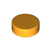 LEGO Tegel Rond 1x1 OKERGEEL (100 stuks)