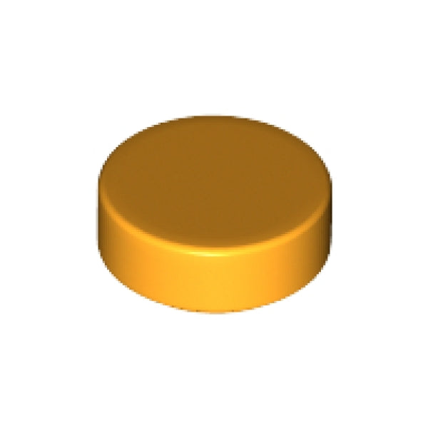 LEGO Tegel Rond 1x1 OKERGEEL (100 stuks)