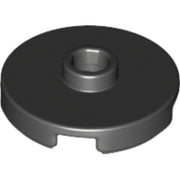 LEGO Tegel Rond 2x2 met Nop ZWART (100 stuks)