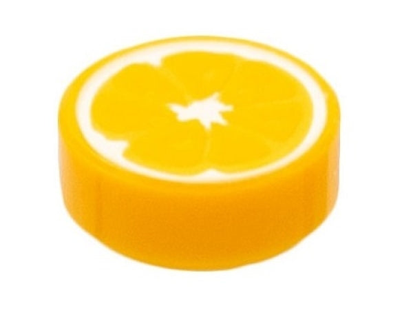 LEGO Tegel Rond 1x1 Sinaasappel OKERGEEL (10 stuks)