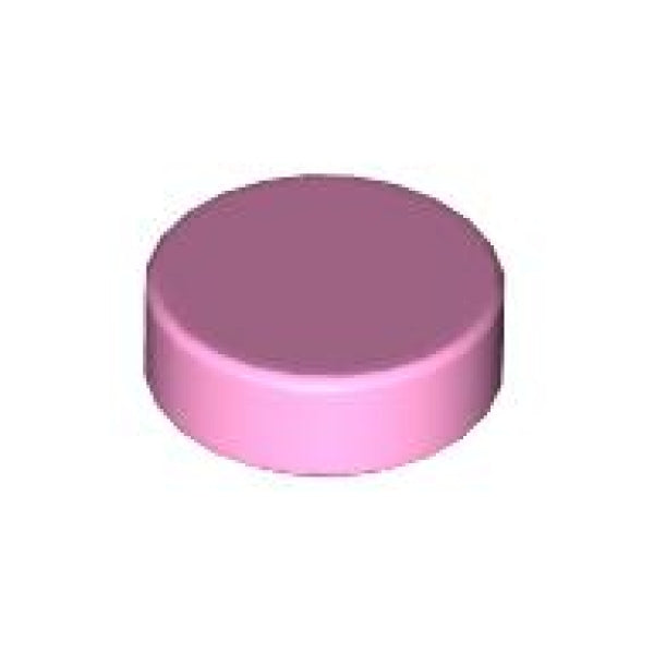 LEGO Tegel Rond 1x1 LICHTROZE (100 stuks)
