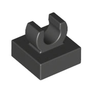 LEGO Tegel 1x1 met Clip ZWART (100 stuks)