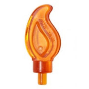 LEGO Vlam met Pin TRANSPARANT ORANJE (10 stuks)