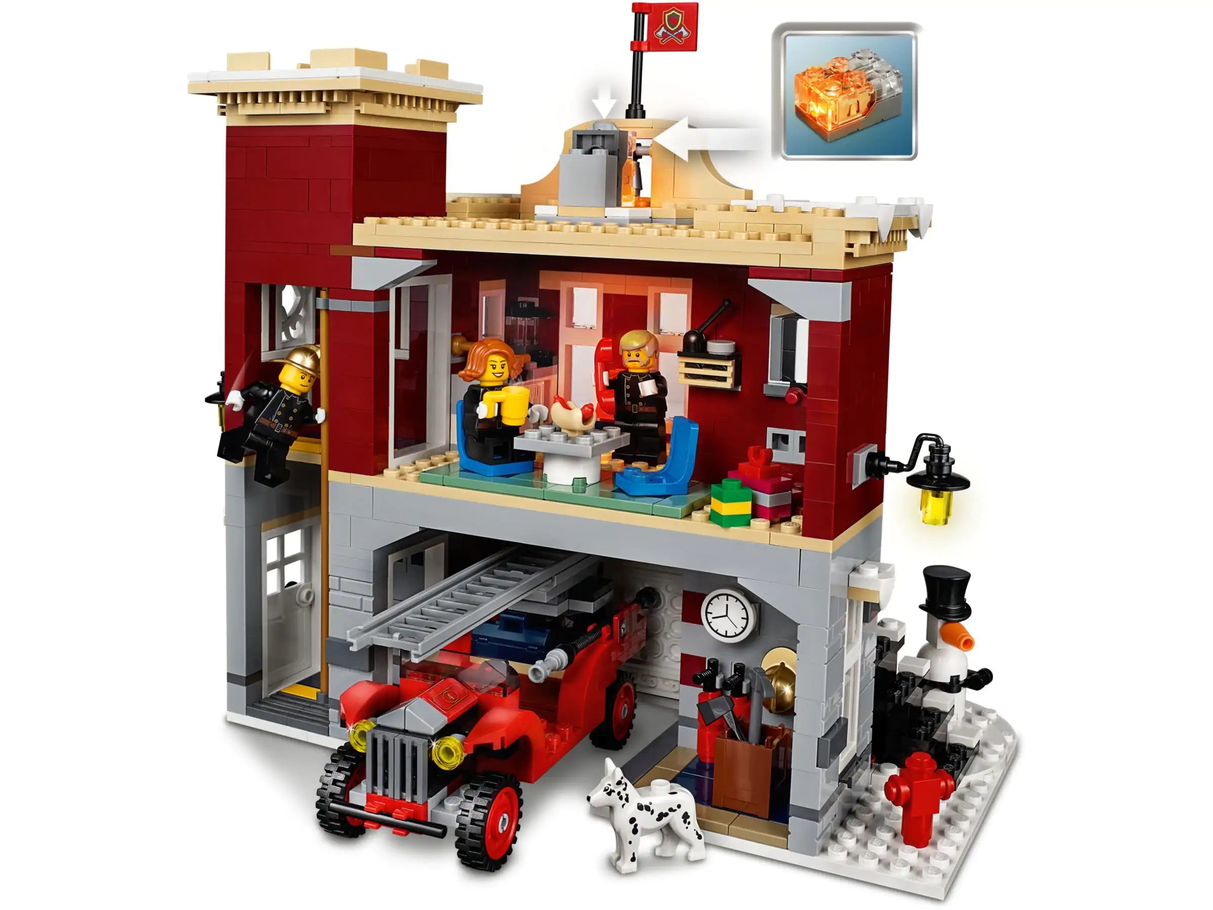 LEGO 10263 Brandweerkazerne in winterdorp